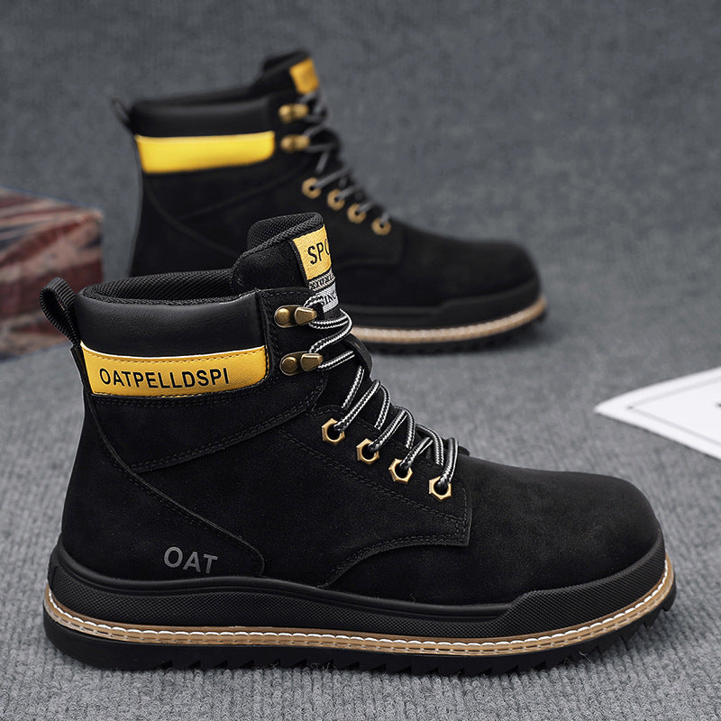 Autumn and winter new high top retro workwear casual Martin boots men's shoes