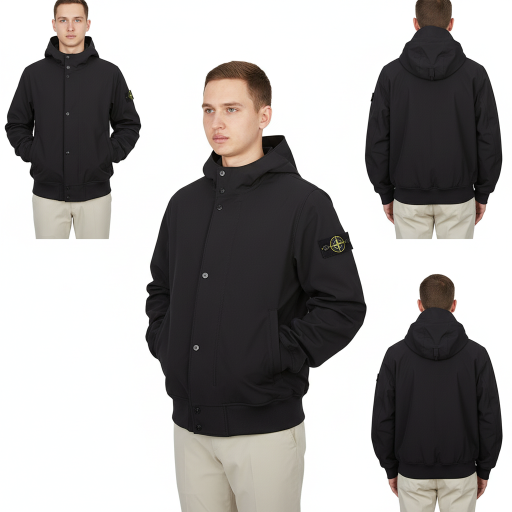 Men’s Black Softshell Jacket