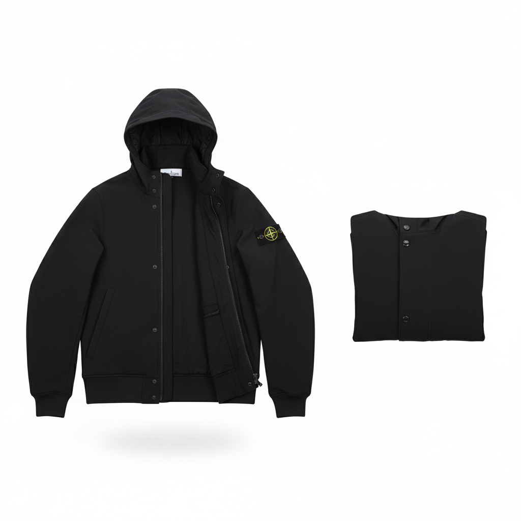 Men’s Black Softshell Jacket
