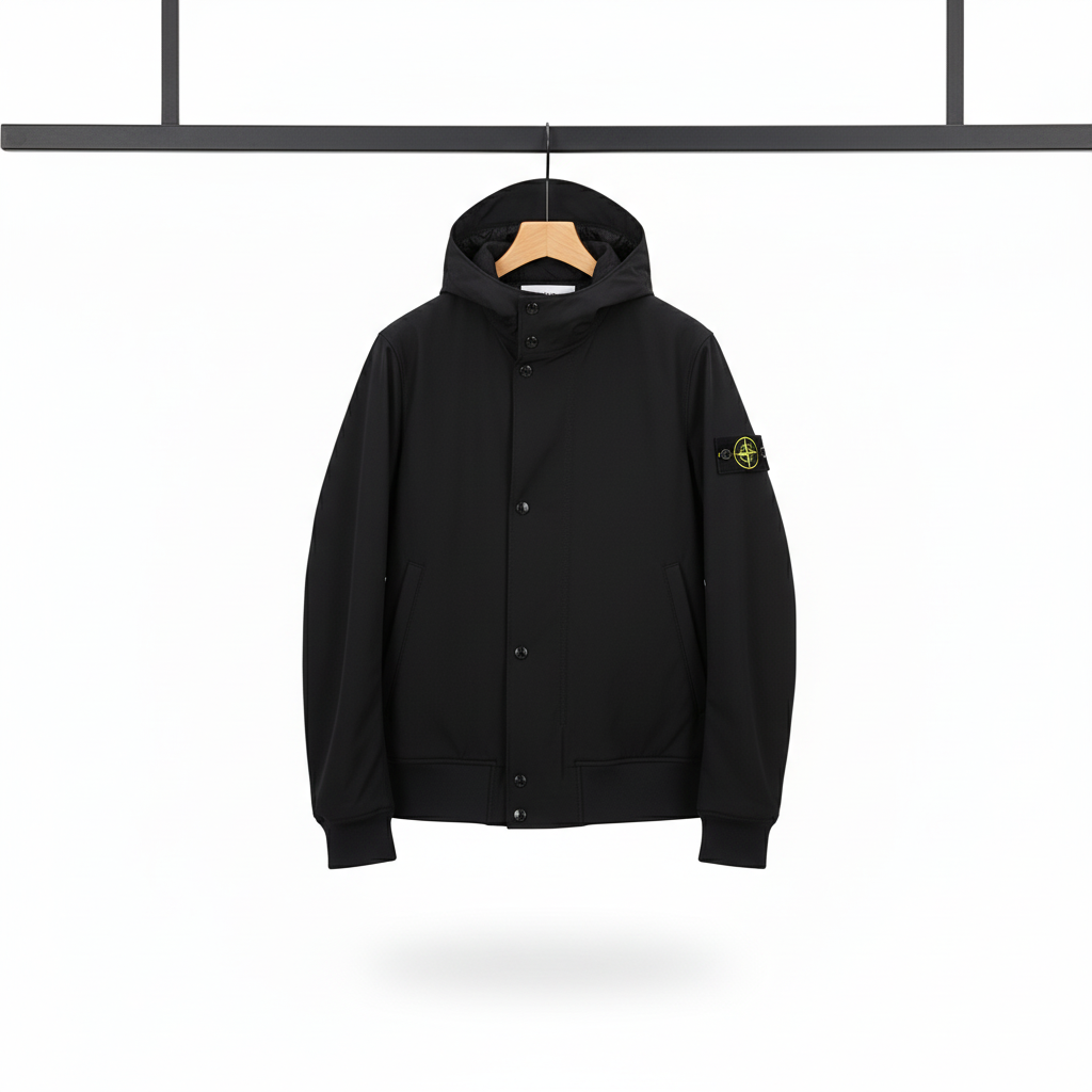 Men’s Black Softshell Jacket